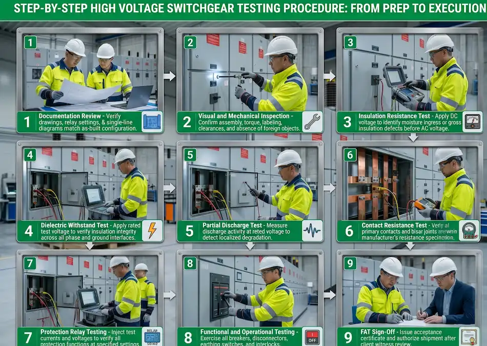 High Voltage Switchgear Testing Procedure (OEM)